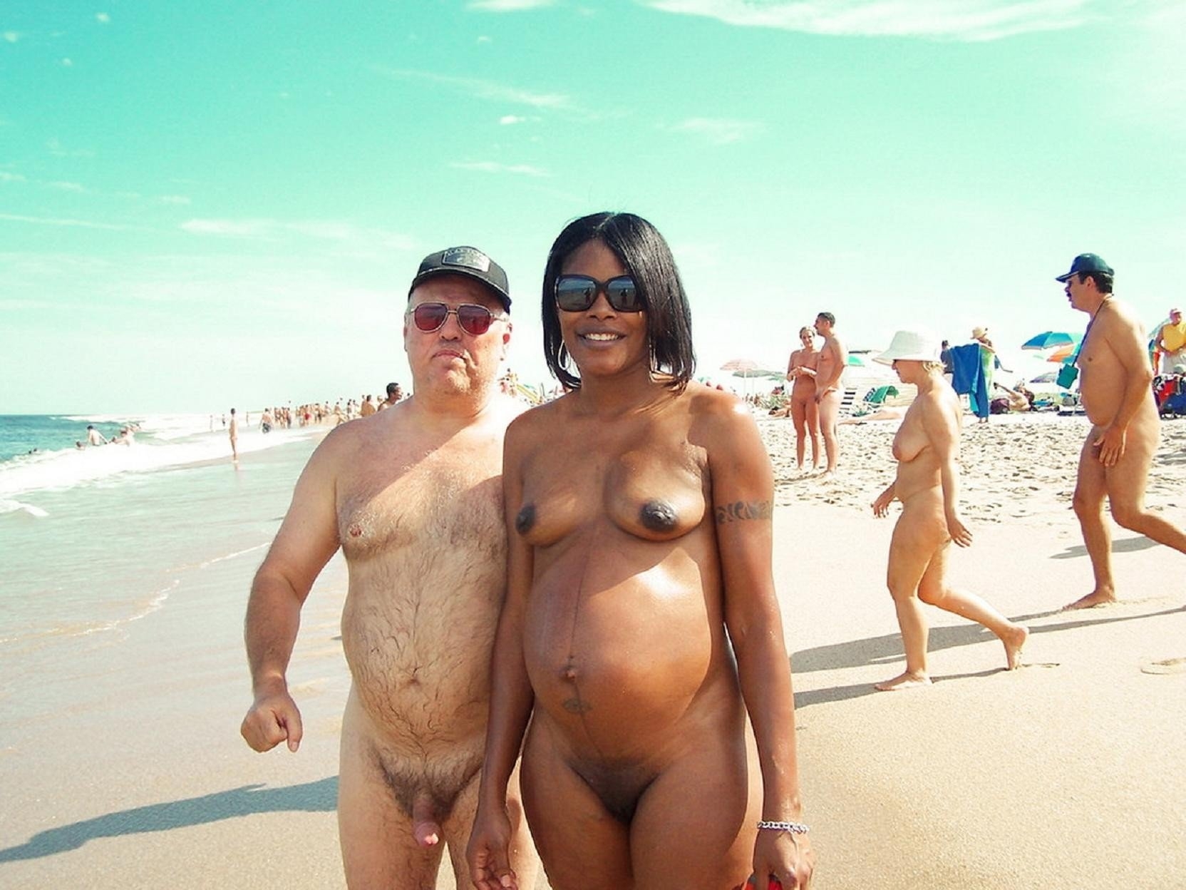 Caught nude beach and tricked images