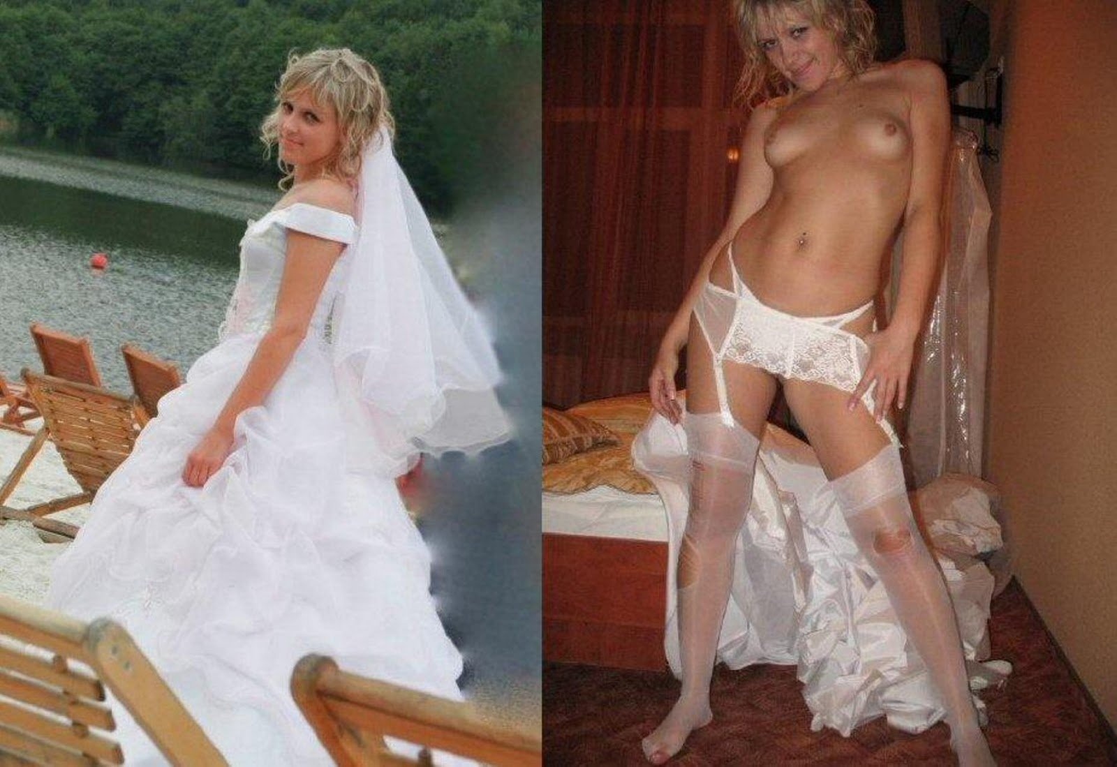 Фотографии невест до и после свадьбы голышом (33 фото)