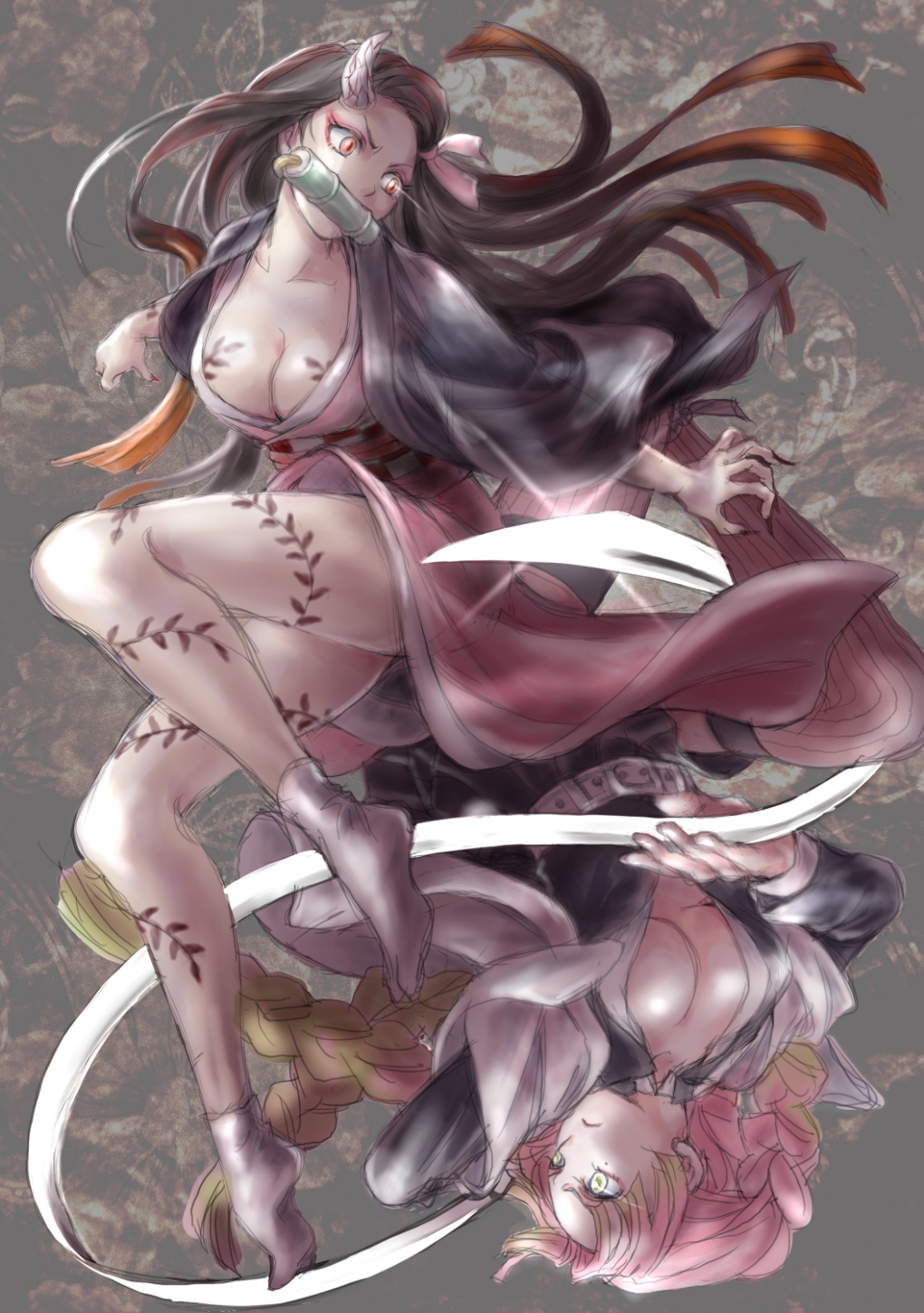 Kamado nezuko Kimetsu хентай фут Фет
