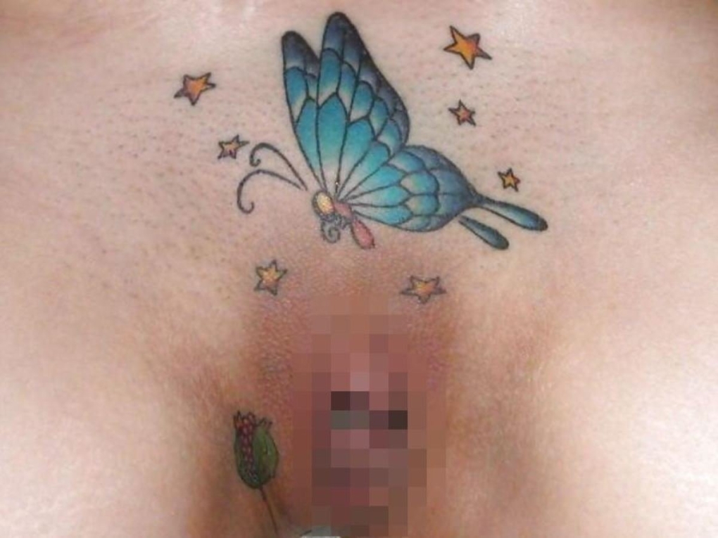 Тату на интимных местах у девушек