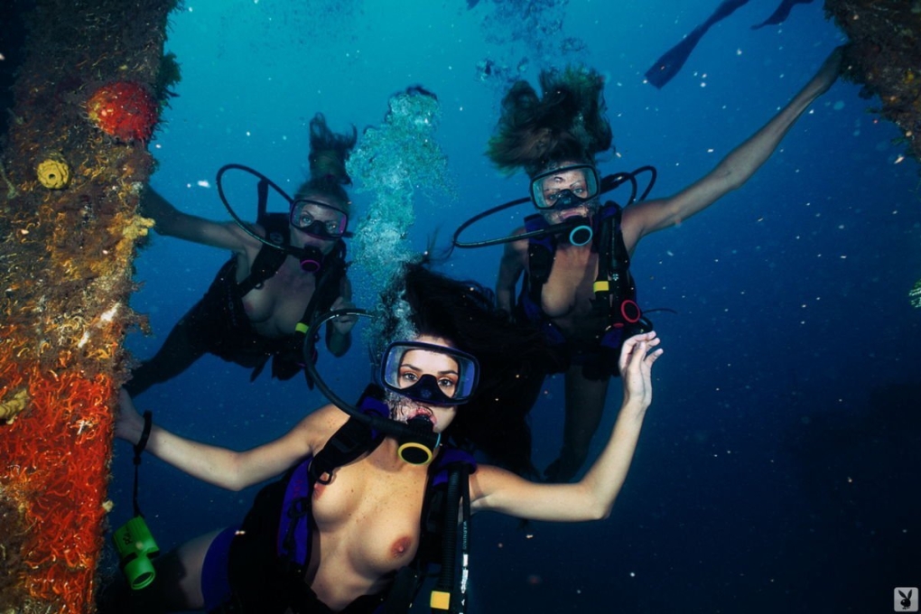 Под водой с аквалангом эротика (73 фото)