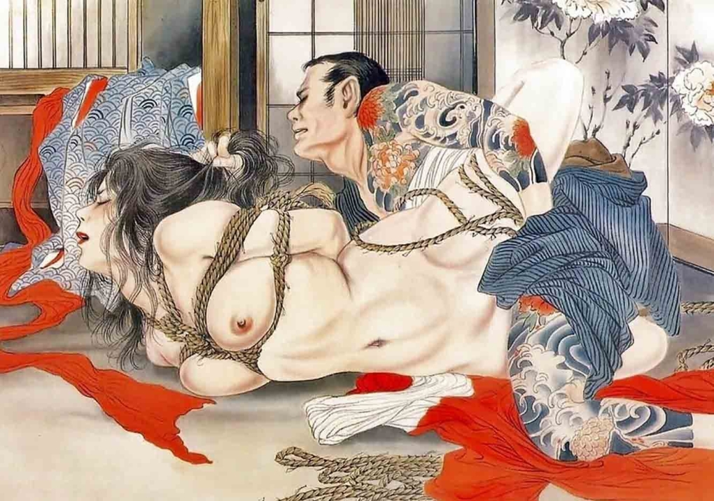 Культ огромного члена: японские эротические рисунки сюнга (18+)