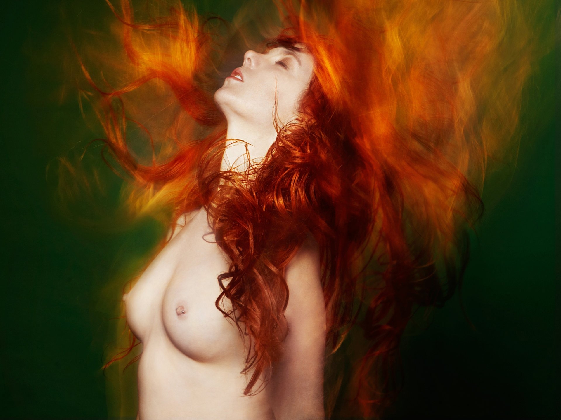 Beauty-in-human-form redhead erotic