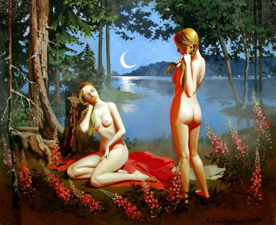 голые девушки на празднике ивана купала видео