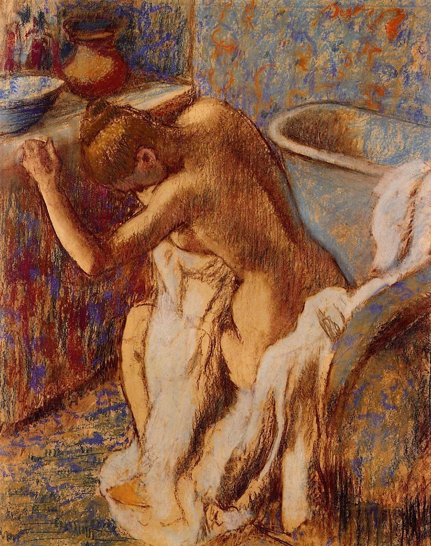 Эдгар Дега - после ванны 1891