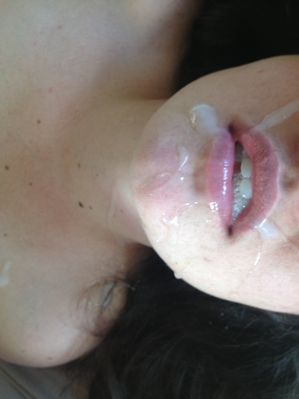 Селфи сперма на лице - порно фото